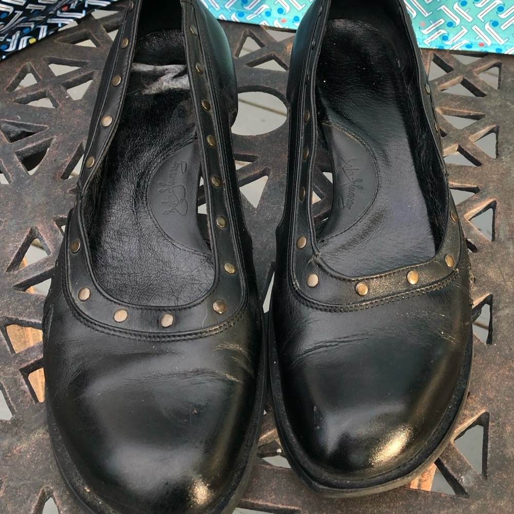 John Fluevog Free Amina shoes studded black leather (project shoe) - Picture 4 of 14